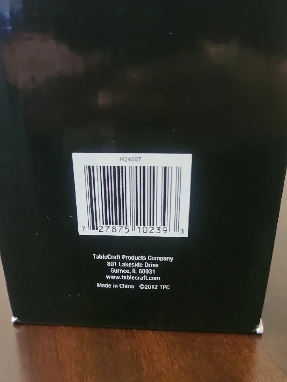 TableCraft 24 oz Stainless Steel Top Boston Recipe Cocktail Shaker‎ - NEW IN BOX